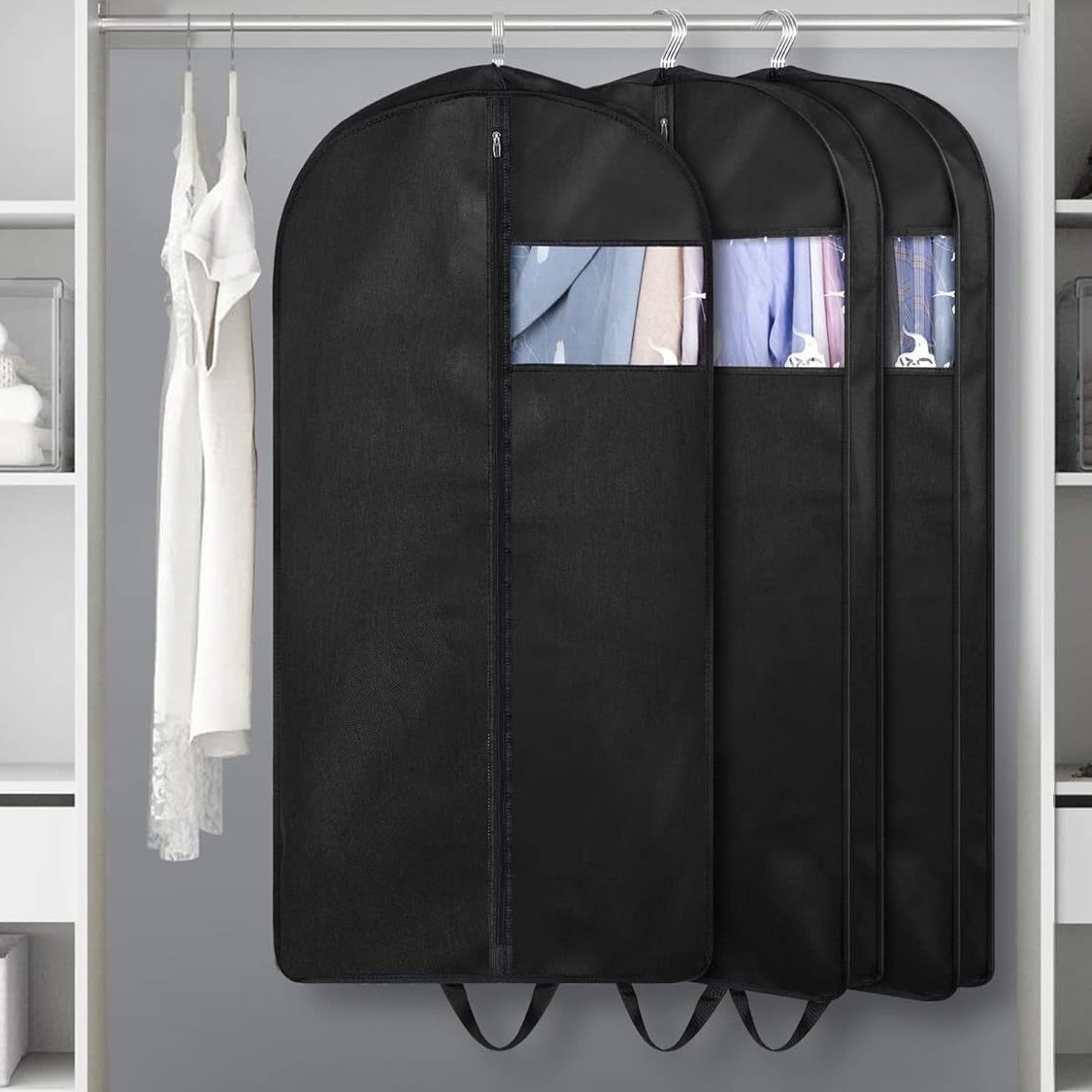 Travel Dust-Proof and Insect-Proof Clothing Cover, down Jacket, Suit, Business Trip Storage Dust-Proof Cover Bag, Hanging Type Long Garment Storage