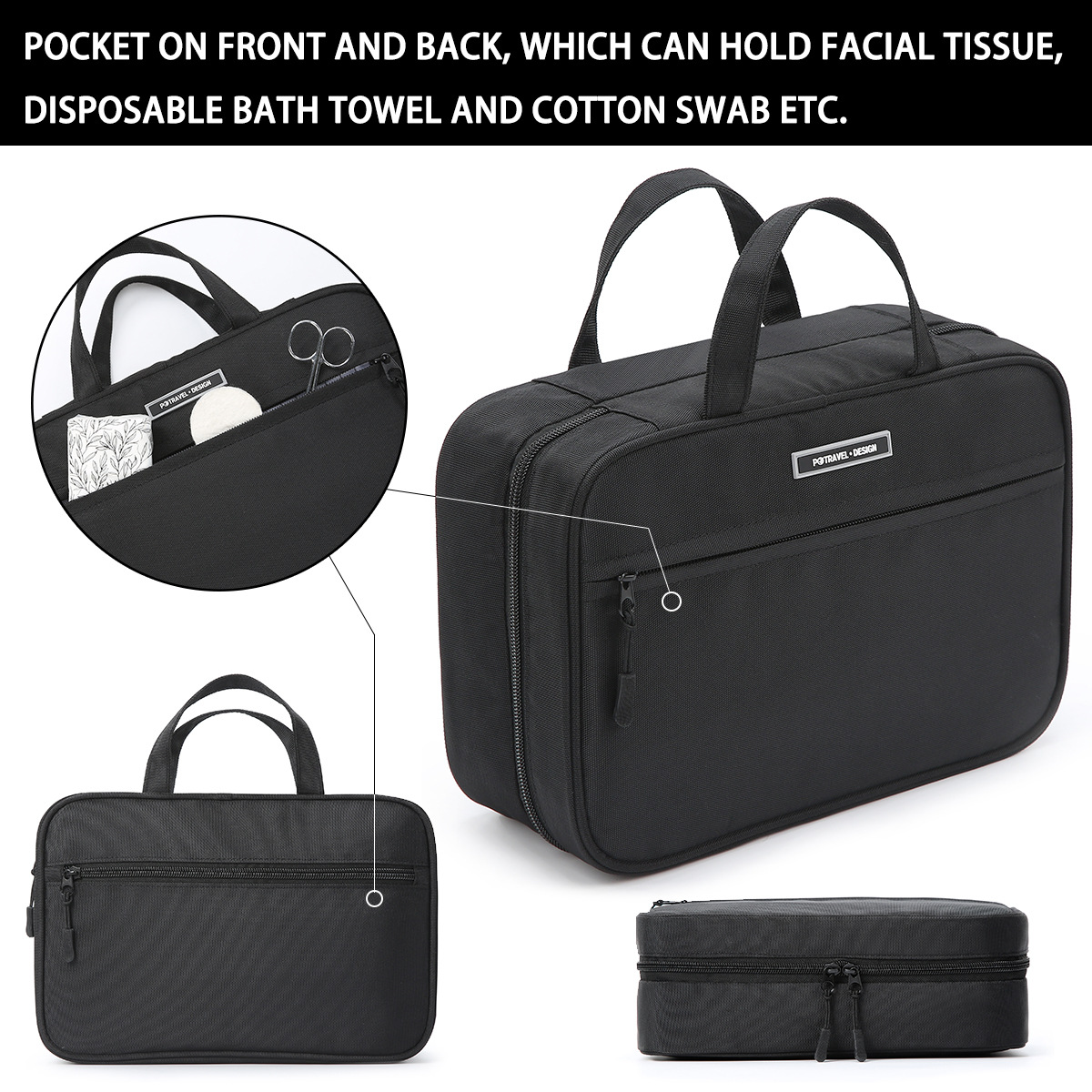 Amazon's Best-Selling Large-Capacity Dry and Wet Separation Waterproof Storage Cosmetic Bag Two-In-One Cosmetic Toiletry Bag in Stock