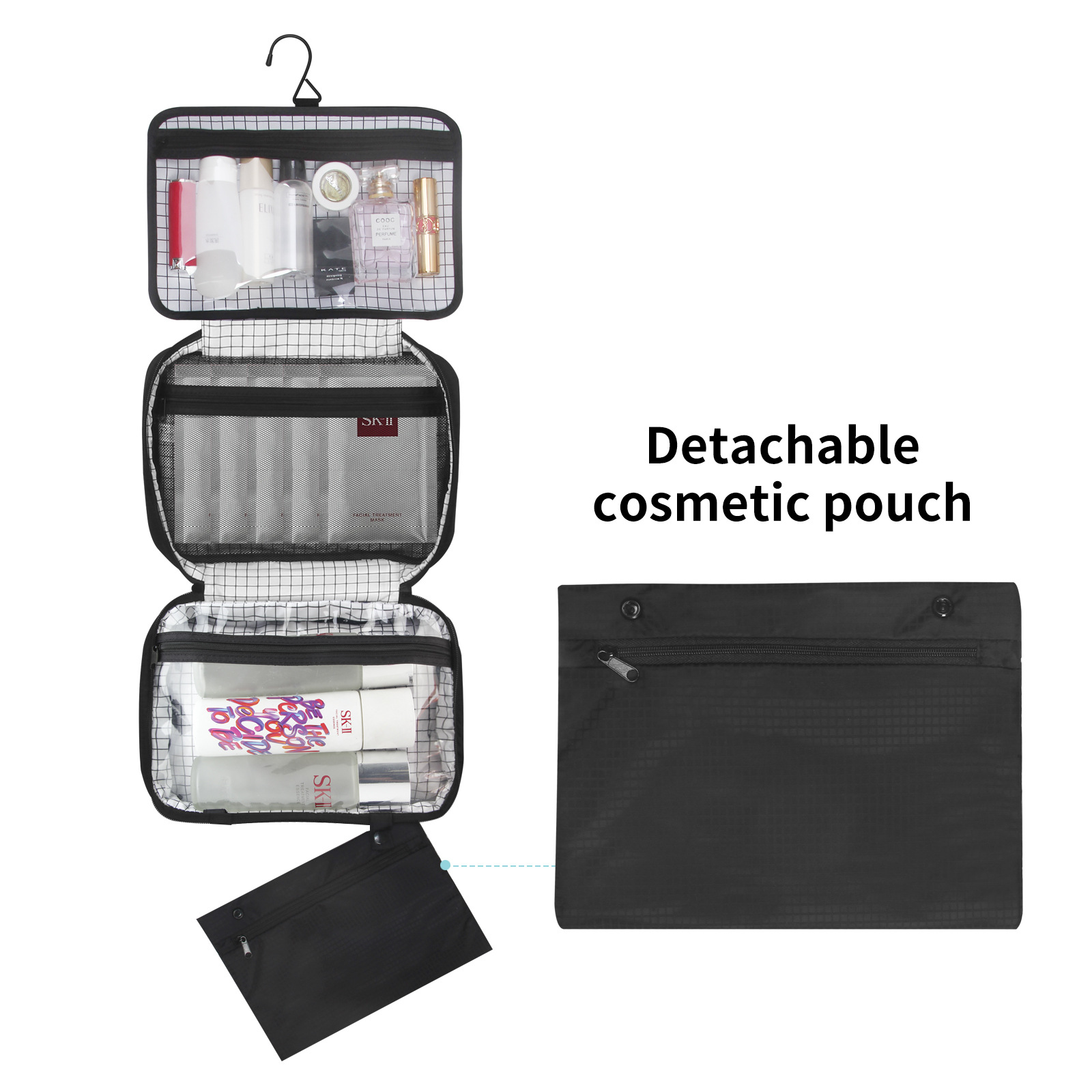 Amazon's Best-Selling Large-Capacity Dry and Wet Separation Waterproof Storage Cosmetic Bag Two-In-One Cosmetic Toiletry Bag in Stock