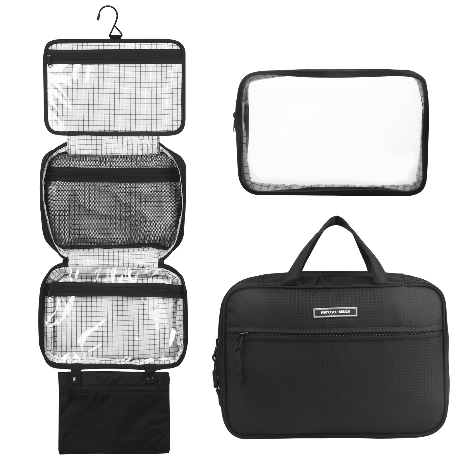 Amazon's Best-Selling Large-Capacity Dry and Wet Separation Waterproof Storage Cosmetic Bag Two-In-One Cosmetic Toiletry Bag in Stock