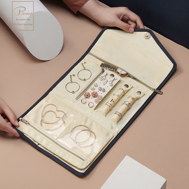Amazon Folding Jewelry Bag Accessories Storage Multifunctional Jewelry Storage Portable Jewelry Jewelry Storage Bag