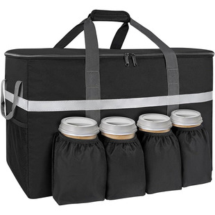 Factory Direct Supply Pizza Milk Tea Takeaway Insulated Food Delivery Bag Outdoor Large Capacity Picnic Bag Portable Insulated Ice Bag