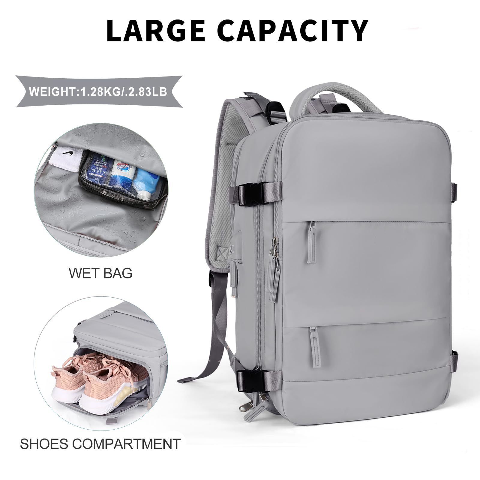 Cross-Border Travel Large-Capacity Multi-Functional Backpack Dry and Wet Separation Travel Luggage Backpack Computer Bag Can Be Ordered