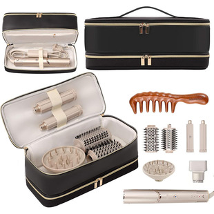 New Double-Layer Travel Hair Dryer Cosmetics Bag All-In-One Bag Large Capacity Portable Hair Straightener and Curling Iron Cosmetics Bag