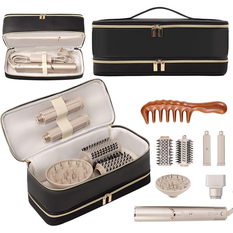 New Double-Layer Travel Hair Dryer Cosmetics Bag All-In-One Bag Large Capacity Portable Hair Straightener and Curling Iron Cosmetics Bag