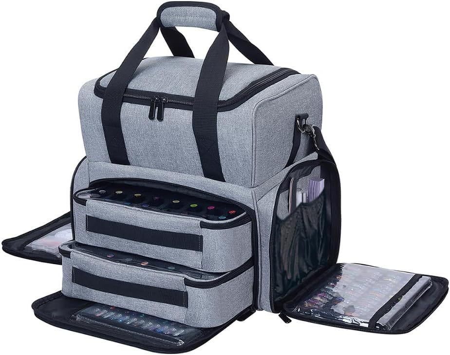 Cross-Border Large-Capacity Storage Thickened Makeup and Toiletry Bag, Portable Manicure Tool Handbag, Crossbody Shoulder Bag