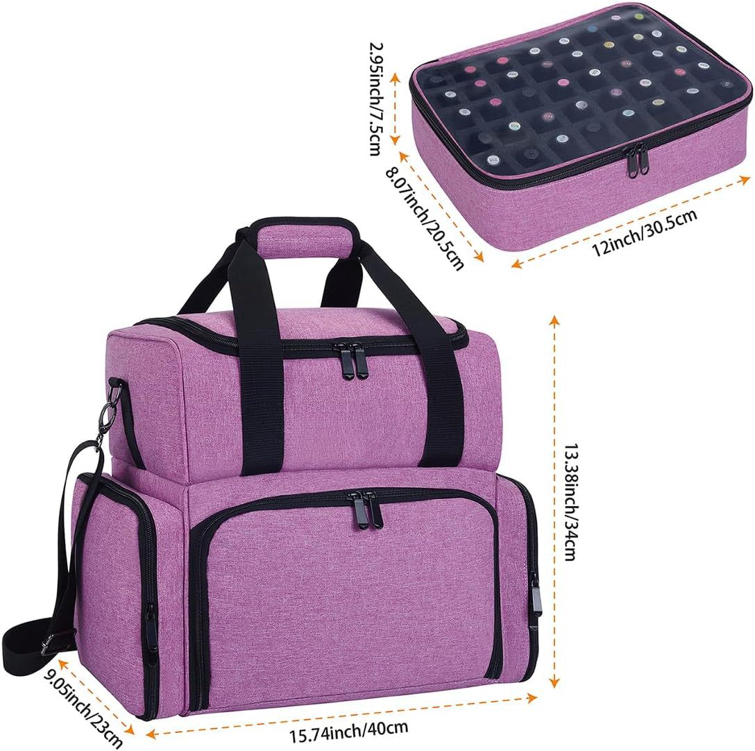 Cross-Border Large-Capacity Storage Thickened Makeup and Toiletry Bag, Portable Manicure Tool Handbag, Crossbody Shoulder Bag
