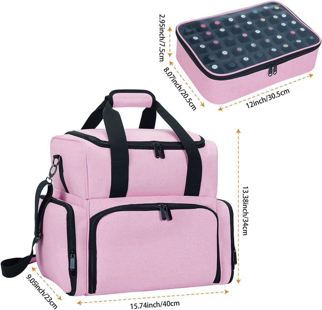 Cross-Border Large-Capacity Storage Thickened Makeup and Toiletry Bag, Portable Manicure Tool Handbag, Crossbody Shoulder Bag