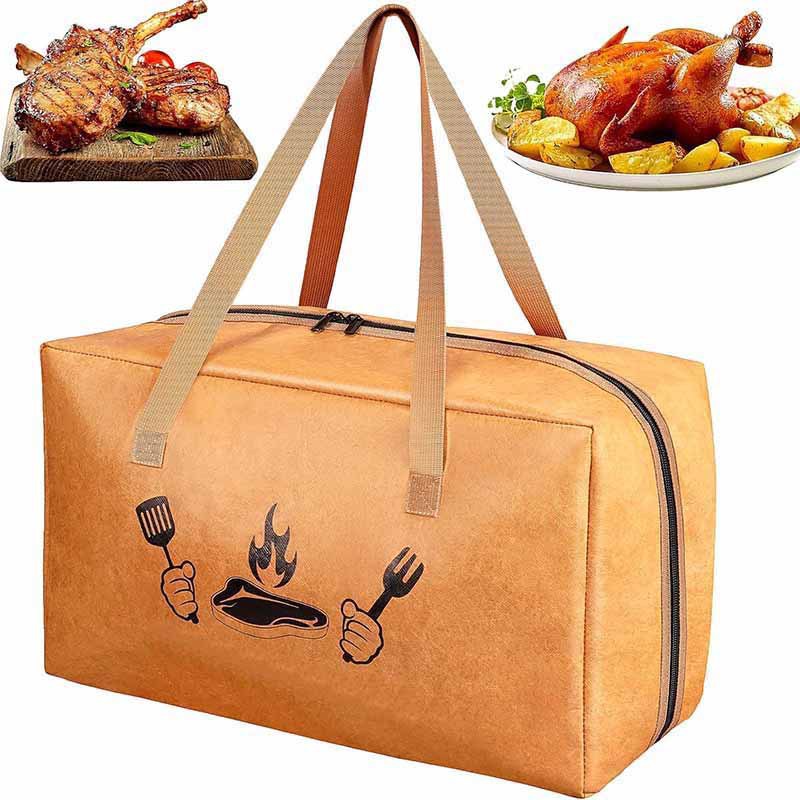 Amazon Dupont Paper Bbq Insulated Bag Aluminum Film Waterproof and Oil-Proof Bbq Bbq Insulated Bag Picnic Refrigerated Ice Bag