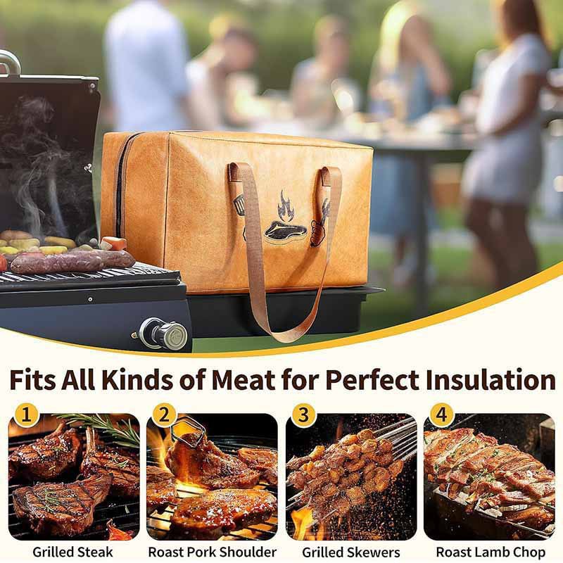 Amazon Dupont Paper Bbq Insulated Bag Aluminum Film Waterproof and Oil-Proof Bbq Bbq Insulated Bag Picnic Refrigerated Ice Bag