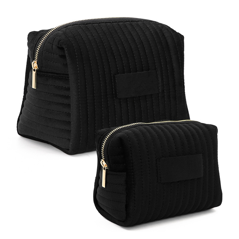 Spot New Velvet Cosmetic Bag, Soft and Skin-Friendly Skin Care Product Storage Bag, Autumn and Winter Large-Capacity Toiletry Bag