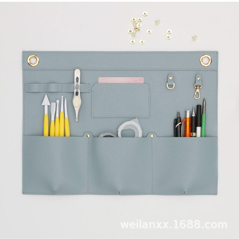 Simple Korean Wall Hanging Bag, High-Looking Wall Storage Bag, Student Dormitory Sundry Hanging Bag, Cosmetics Organization and Storage