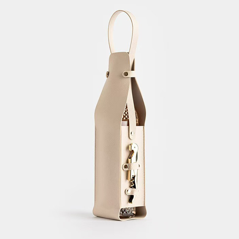 Creative Leather Red Wine Bag Single Wine Storage Bag Classy Business Red Wine Gift Bag Hotel Plus Logo