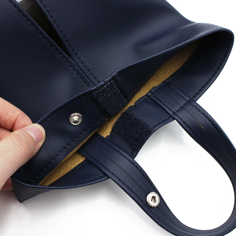 Car Tissue Bag, Convenient Hanging Tissue Holder, Pu Leather Household Waterproof Tissue Box, Car-Mounted Tissue Box