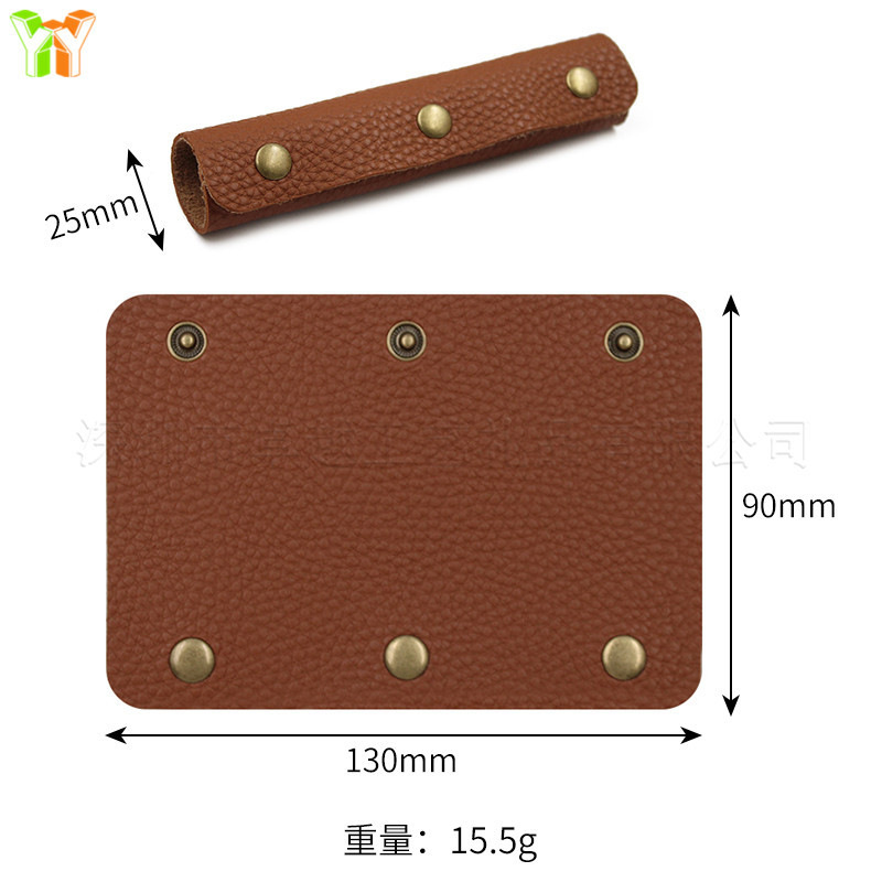Simple Leather Bag Handle in Stock, Anti-Strangle Leather Handle for Bags, Detachable Bag Accessories Leather Handle