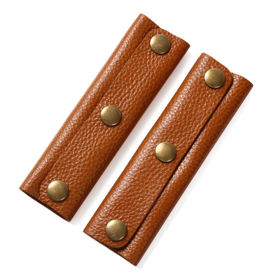 Simple Leather Bag Handle in Stock, Anti-Strangle Leather Handle for Bags, Detachable Bag Accessories Leather Handle