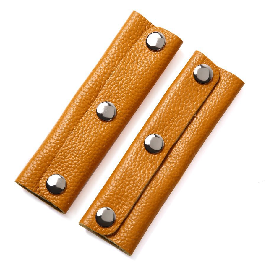 Simple Leather Bag Handle in Stock, Anti-Strangle Leather Handle for Bags, Detachable Bag Accessories Leather Handle