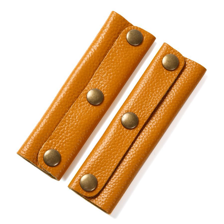 Simple Leather Bag Handle in Stock, Anti-Strangle Leather Handle for Bags, Detachable Bag Accessories Leather Handle