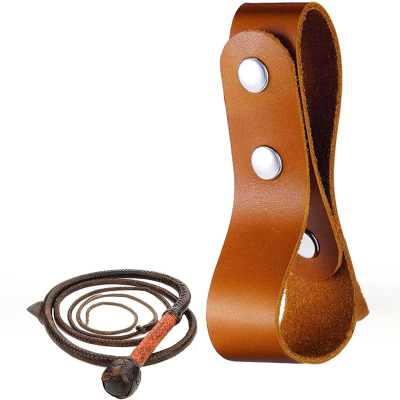 European and American Cross-Border Horsewhip Storage Buckle Outdoor Horsewhip Waist Buckle Adjustable Horsewhip Binding Belt Horsewhip Rack