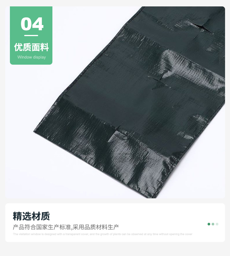 Manufacturer Supplies Creative 4/6/10-Port Hanging Pe Strawberry Bags, Vanilla Tree Planting Bags, Gardening Planting Bags Wholesale