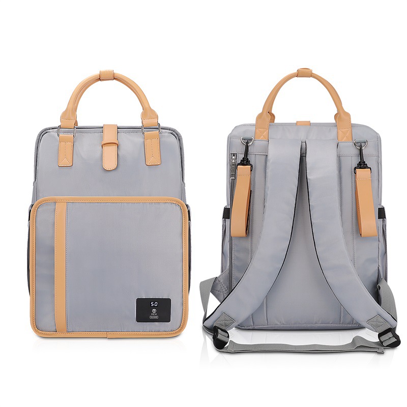 Mummy Bag, Large-Capacity Fashionable Satchel Mother and Baby Bag, Satchel Backpack That Can Be Hung on the Stroller When Going Out