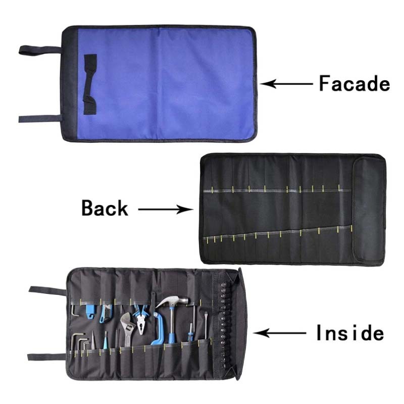 Amazon Best Selling Hardware Wrench Tool Bag Multifunctional Storage Tool Bag Foldable Hardware Tool Storage Bag