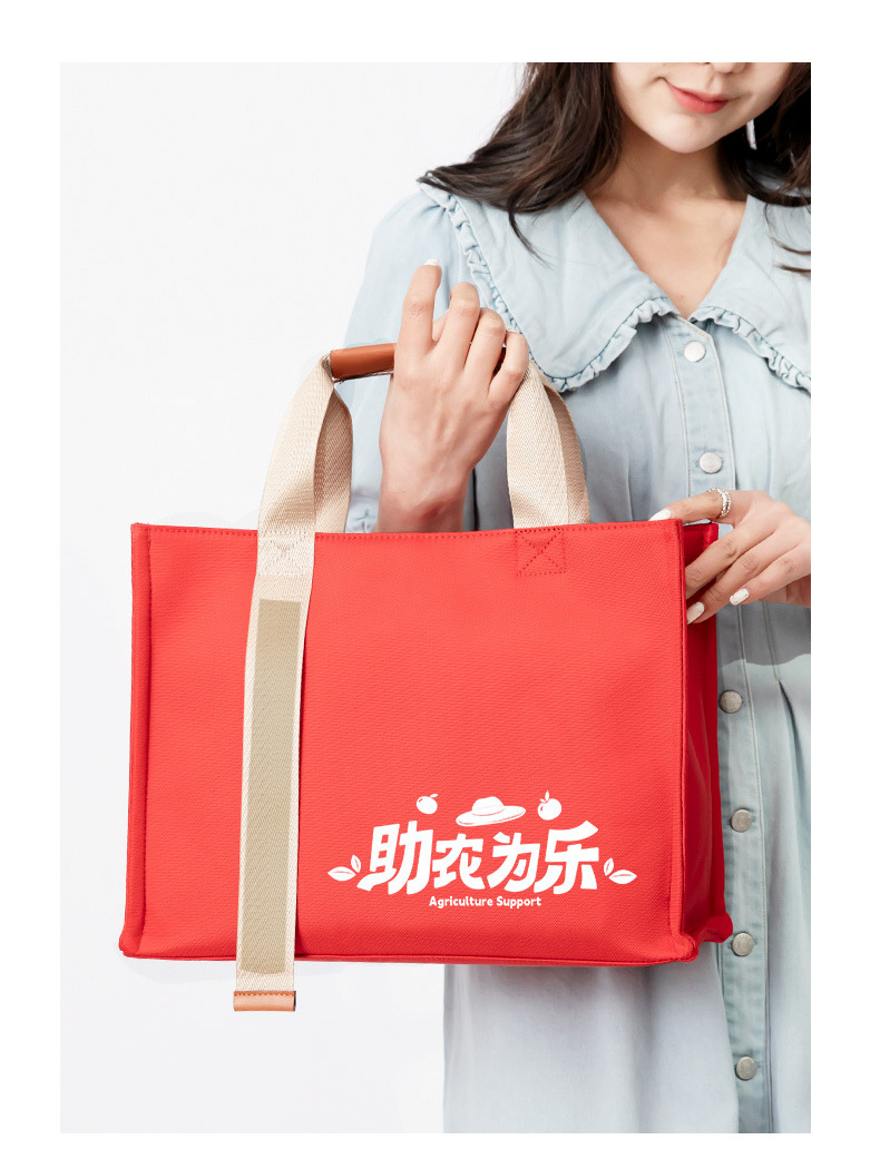 Oxford Canvas Bag Canvas Bag for Women 2025 Promotional Event Cross-Body Tote Bag Satchel Spring Festival Style