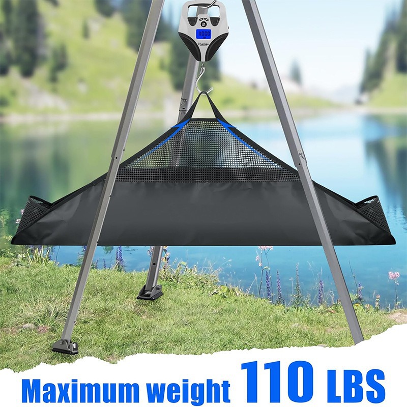 Cross-Border E-Commerce Outdoor Sea Fishing Fishing Bag Fish Weight Bag Foldableing Mesh Weight Hanging Bag Anti-Run Fishing Gear Bag
