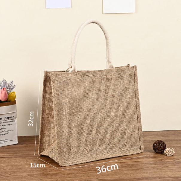 Factory Direct Sales High-End Gift Packaging Bags Environmentally Friendly Jute Hand Shopping Bags Retro Gift Bags