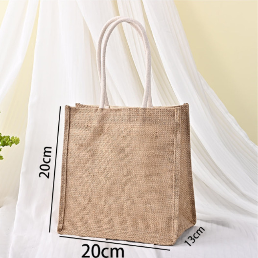 Factory Direct Sales High-End Gift Packaging Bags Environmentally Friendly Jute Hand Shopping Bags Retro Gift Bags