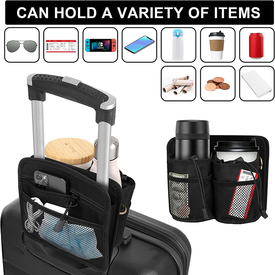 Amazon's Best-Selling Two-Cup Coffee Milk Tea Storage Bag Hanging Suitcase Water Cup Cover Waterproof Multi-Functional Travel Cup Bag