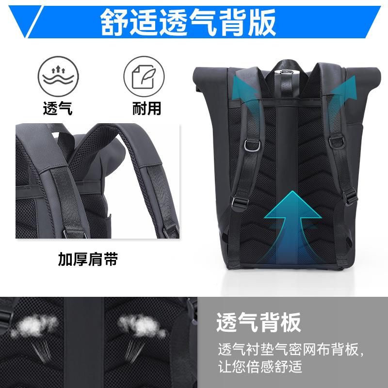 Source Manufacturer Wholesale Large-Capacity Film Waterproof Backpack Multi-Functional Travel Backpack Outdoor Sports Mountaineering Bag