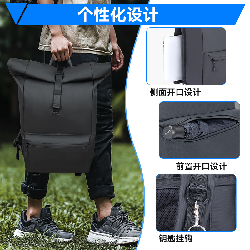 Source Manufacturer Wholesale Large-Capacity Film Waterproof Backpack Multi-Functional Travel Backpack Outdoor Sports Mountaineering Bag