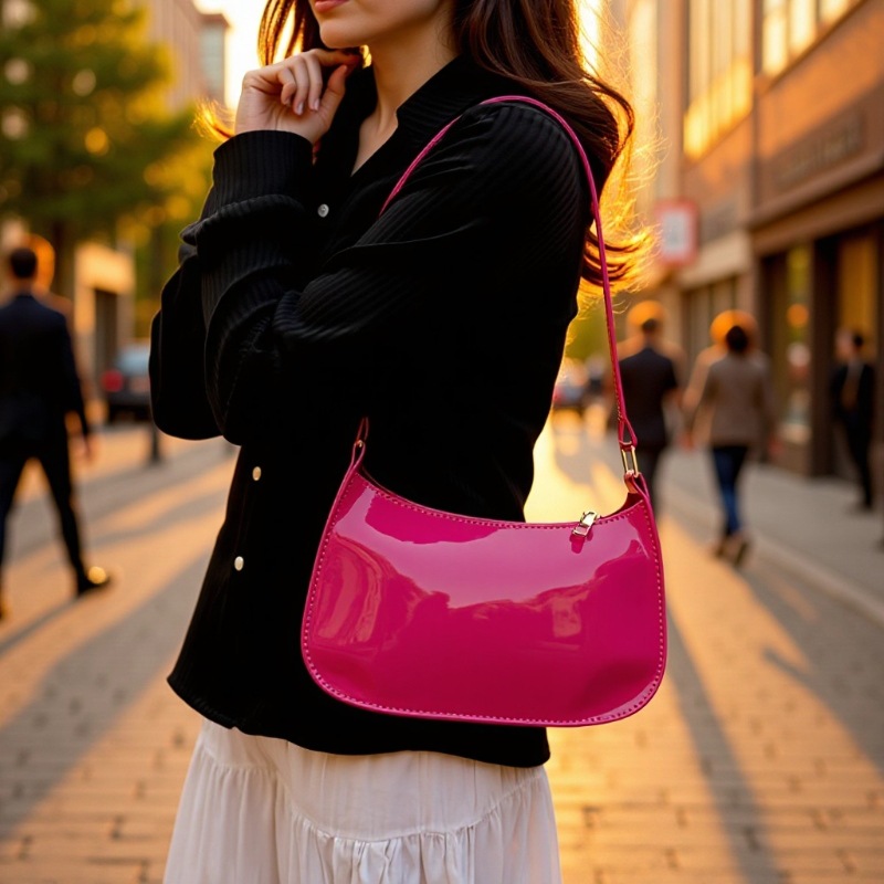 Trendy Minimalist Fashion Women's Bag for Daily Use, Handbag, Shoulder Bag, Underarm Bag, Ins Gentle Korean Version Manufacturer