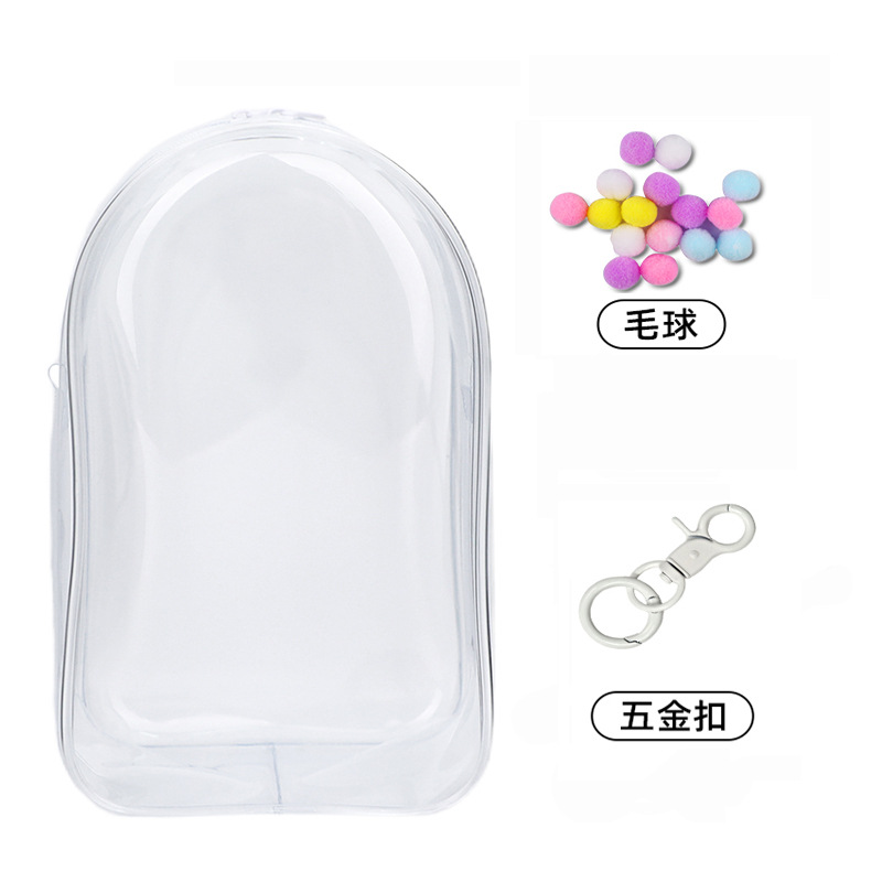 20cm Cotton Doll Walking Bag Transparent Pvc Storage Dustproof Protective Cover Single Shoulder Strap Winter Movement Doll Bag