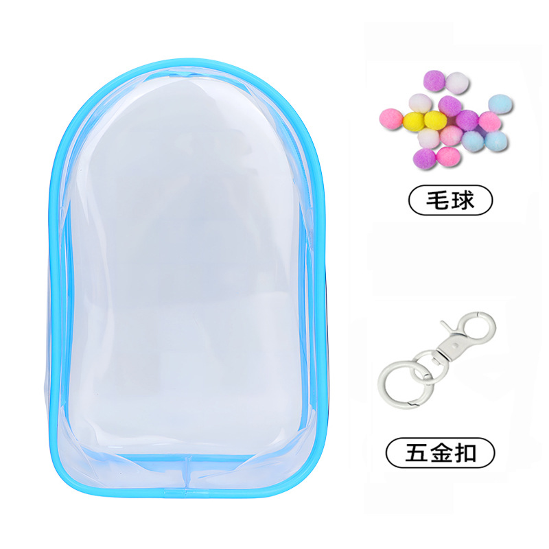20cm Cotton Doll Walking Bag Transparent Pvc Storage Dustproof Protective Cover Single Shoulder Strap Winter Movement Doll Bag