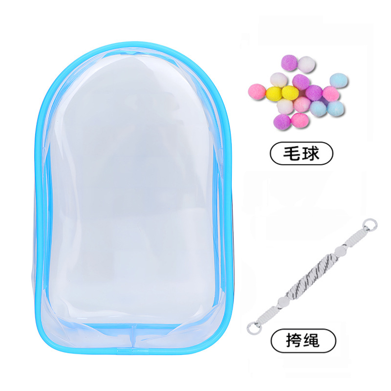 20cm Cotton Doll Walking Bag Transparent Pvc Storage Dustproof Protective Cover Single Shoulder Strap Winter Movement Doll Bag