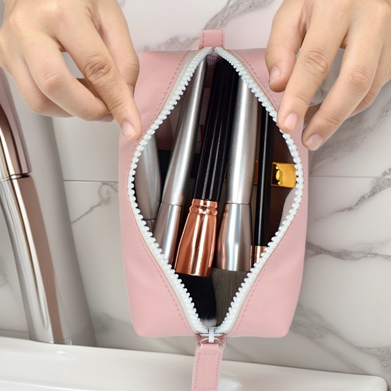 Cross-Border New Octagonal Cosmetic Bag for Women with High Appearance Pu Waterproof Travel Portable Cosmetic Storage Bag Manufacturer Wholesale