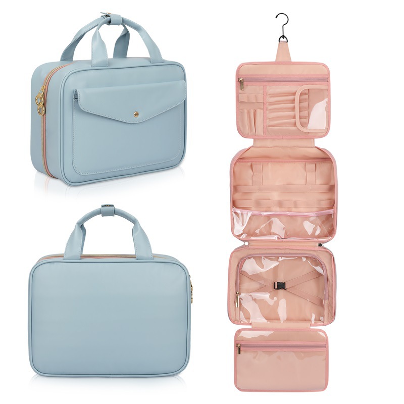 Bsci Factory Wholesale Travel Toiletry Bag Multifunctional Portable Toiletry Bag Foldable Toiletry Bag
