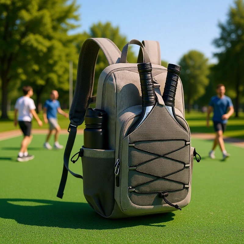 Cross-Border New Pickleball Bag, Pickleball Backpack, Adjustable Racket Bag Suitable for 2 to 4 Rackets, Badminton Bag