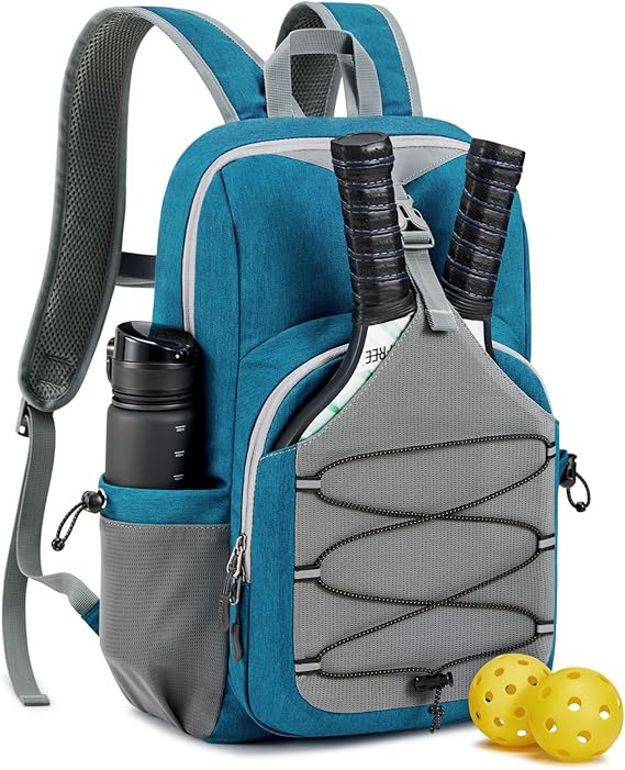 Cross-Border New Pickleball Bag, Pickleball Backpack, Adjustable Racket Bag Suitable for 2 to 4 Rackets, Badminton Bag