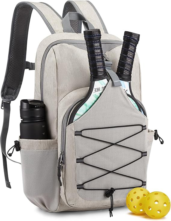 Cross-Border New Pickleball Bag, Pickleball Backpack, Adjustable Racket Bag Suitable for 2 to 4 Rackets, Badminton Bag