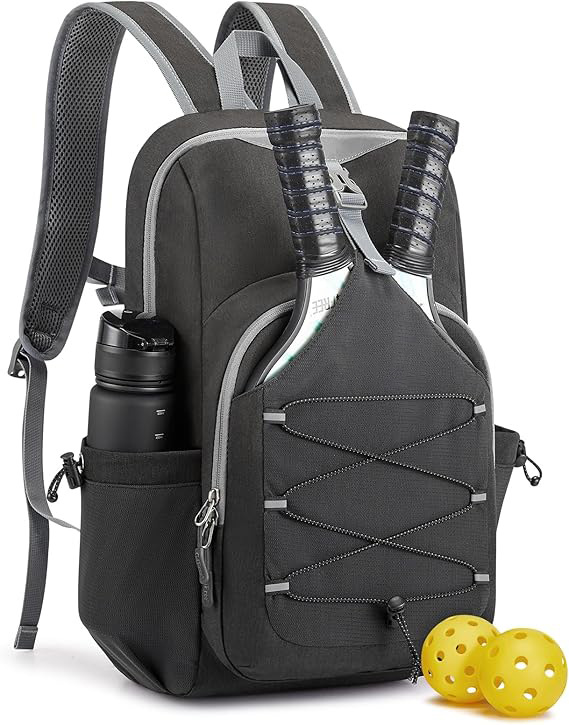 Cross-Border New Pickleball Bag, Pickleball Backpack, Adjustable Racket Bag Suitable for 2 to 4 Rackets, Badminton Bag