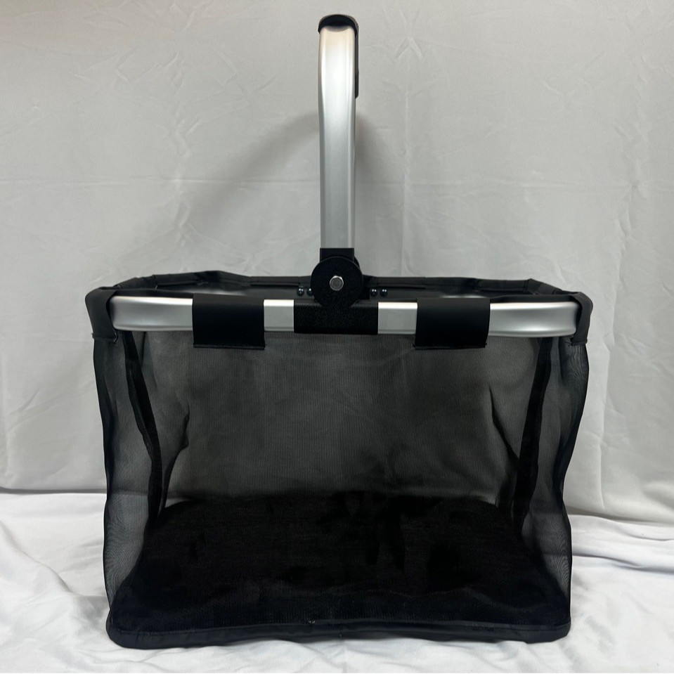 Cross-Border Hot-Selling Portable Storage Mesh Basket, Cosmetic Portable Mesh Bag, Foldable Shopping Bag for Small Stores, Cross-Border Customization