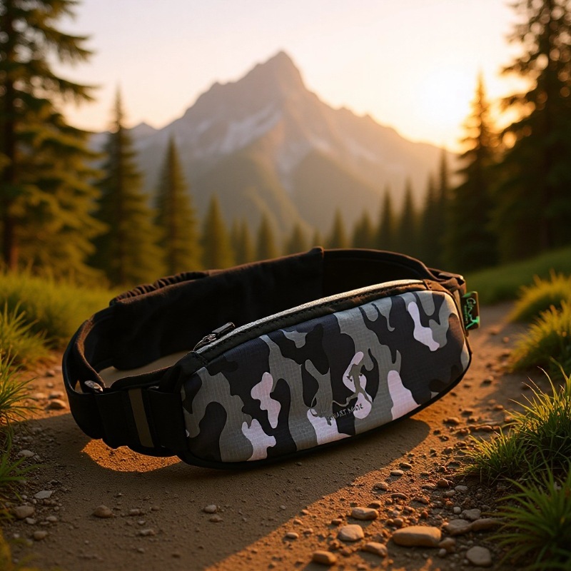 Outdoor Running Waist Bag Multifunctional Sports Bag Water Bottle Camouflage Belt Waterproof Outdoor Invisible Personal Mobile Phone Bag for Men and Women