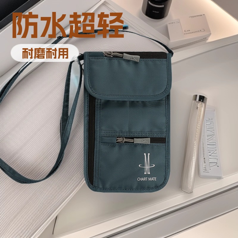 Japanese Anti-Theft Id Storage Bag Multi-Functional Portable Passport Holder Ticket Card Bag Crossbody Mobile Phone Bag