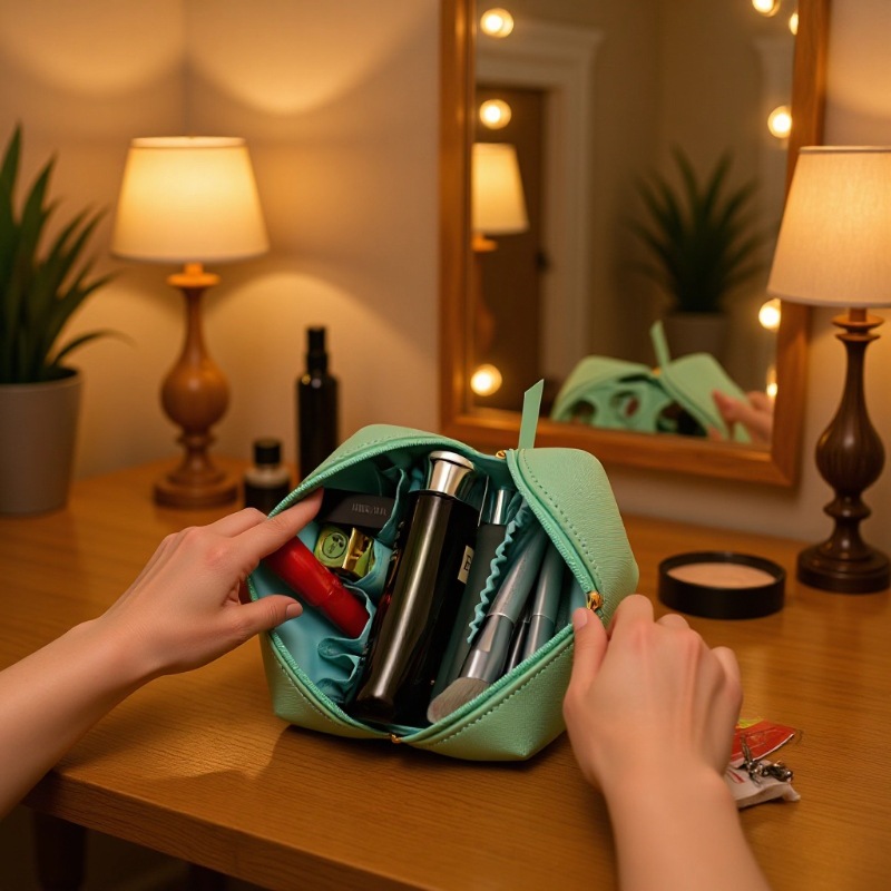 Cosmetic Bag Women's Portable Large Capacity High Appearance 2022 New Super Popular Travel Toiletry Waterproof Cosmetics Cosmetics Bag