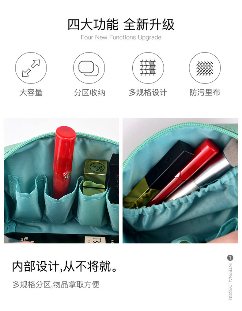 Cosmetic Bag Women's Portable Large Capacity High Appearance 2022 New Super Popular Travel Toiletry Waterproof Cosmetics Cosmetics Bag