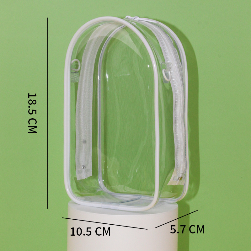 Labubu Crossbody Baby Carrier Bag with D-Ring, Can Be Hung, Transparent Pvc Dustproof Bag, Compatible with First and Third Generation 18.5cm Labubu Doll Bag