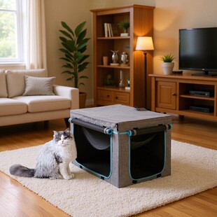 Bsci Qualified Manufacturer Pet Bed Square Foldableable Comfortable Puppy and Cat Home Bed Pet Nest